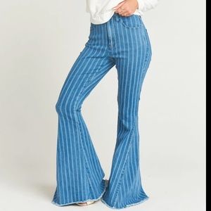 Show Me Your Mumu Berkeley Zip Up Bells - Retro Stripe